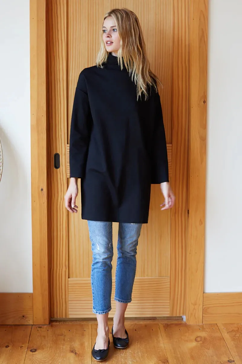 Edie Turtleneck Dress - Black Pointe