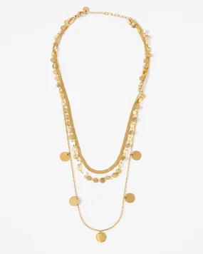 Elena Coin Station Layered Necklace