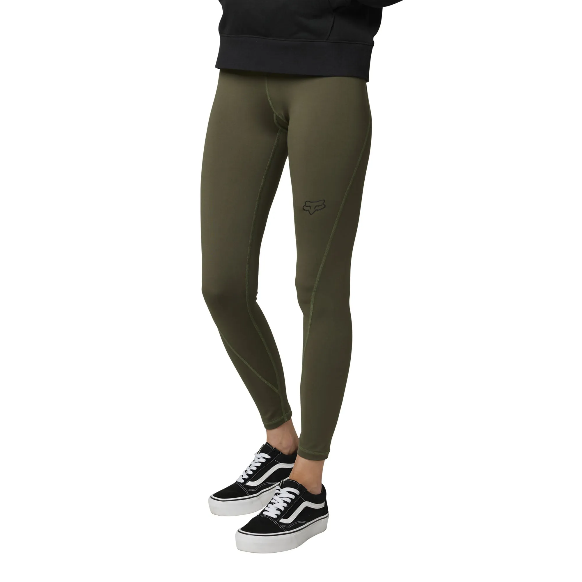 Fox Racing  Womens Detour Leggings Quick-Drying High Waist Pants Comfort Army