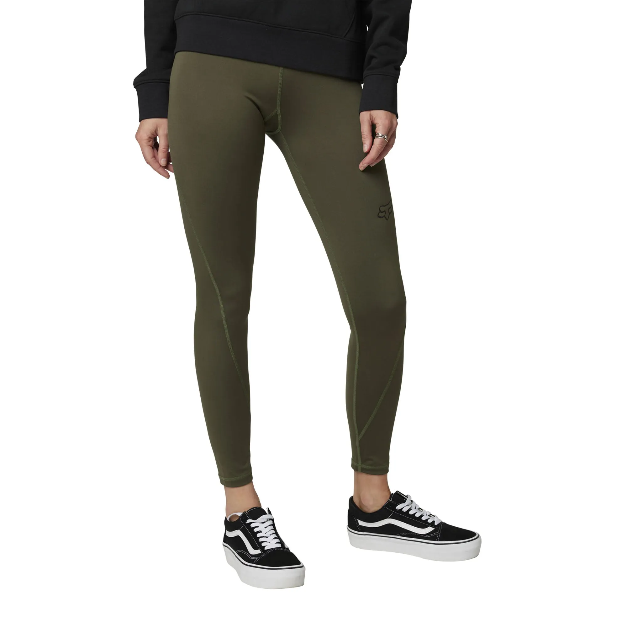 Fox Racing  Womens Detour Leggings Quick-Drying High Waist Pants Comfort Army