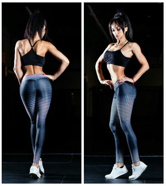 Gradient dot print yoga pants leggings