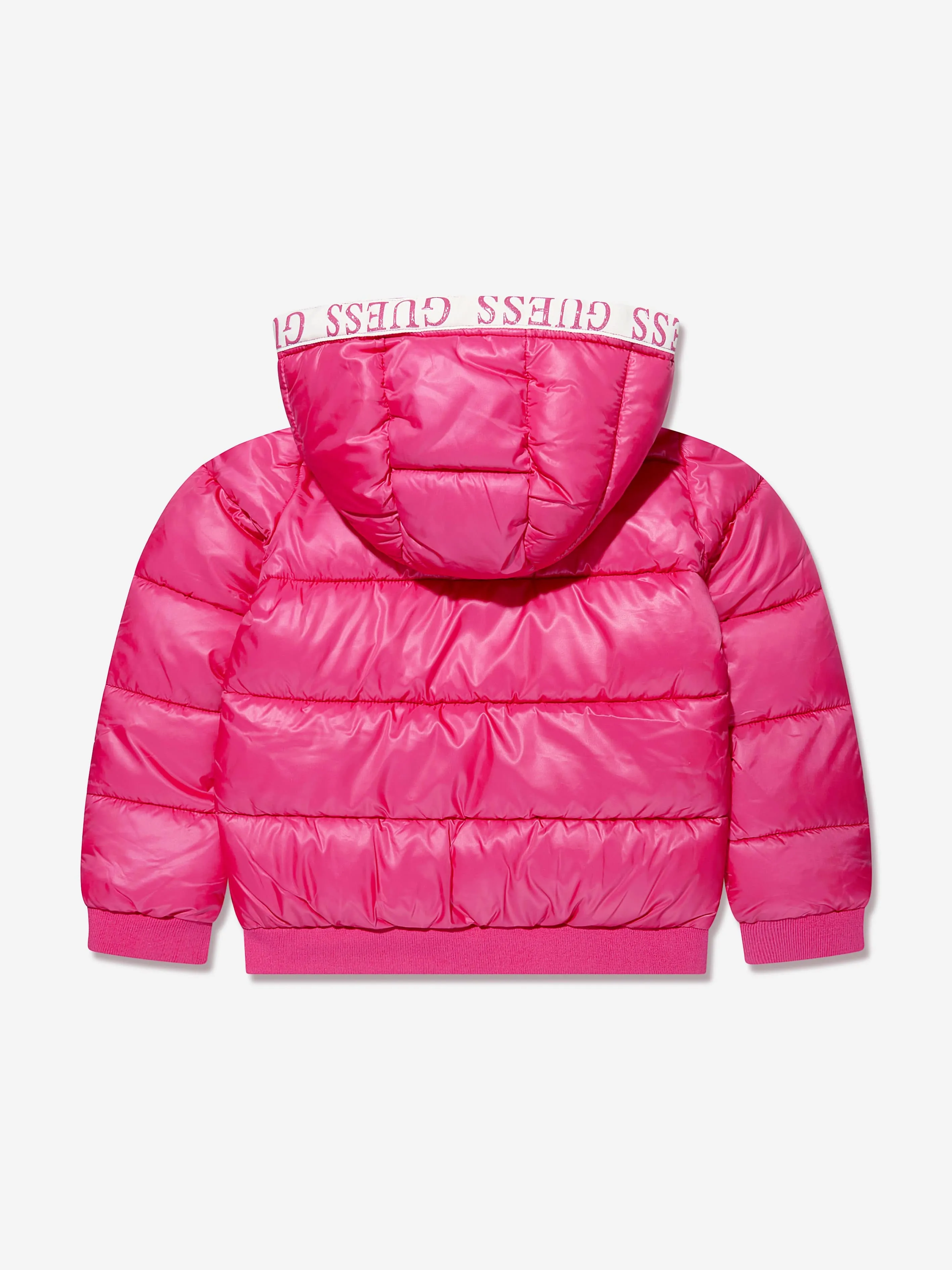 Guess Girls Puffer Jacket in Pink