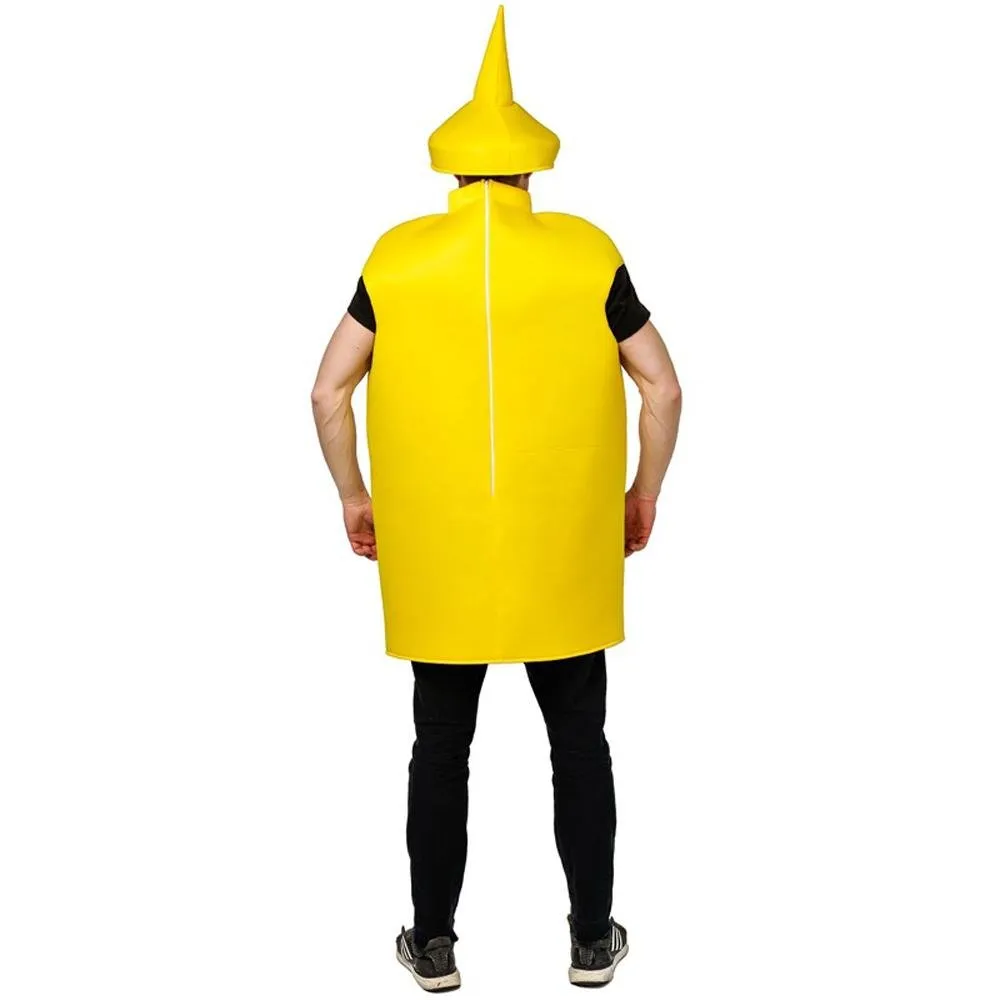 Halloween Adult Couples Mustard Ketchup jumpsuit Costume Cosplay Party