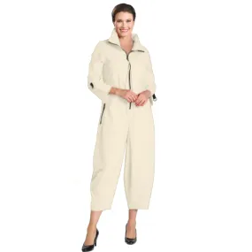 IC Collection Fashion Forward Jumpsuit in Oyster - 3297JS-OYS