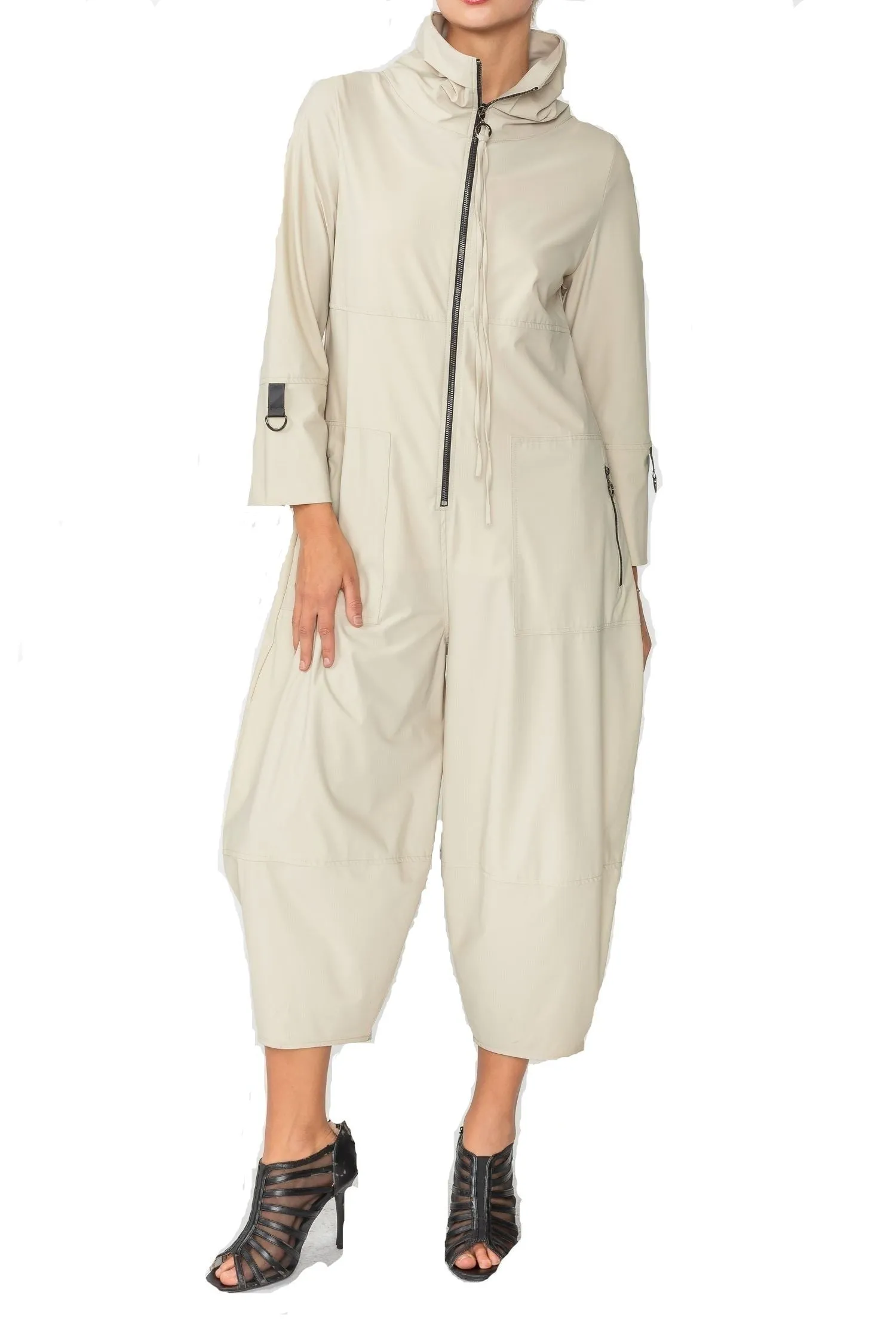 IC Collection Fashion Forward Jumpsuit in Oyster - 3297JS-OYS