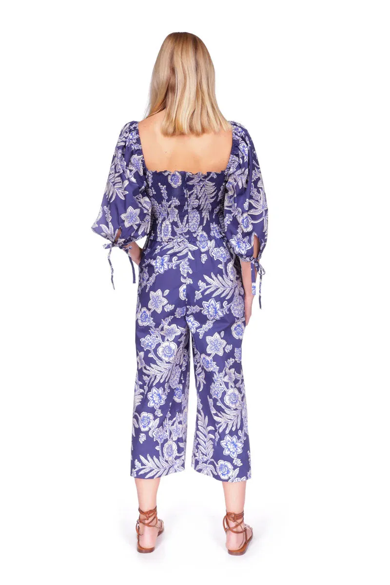 Jazzy Jumpsuit - Anna Floral Navy