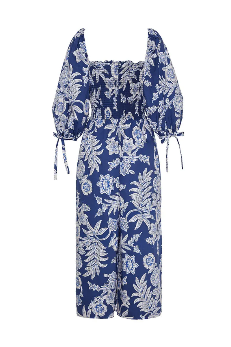 Jazzy Jumpsuit - Anna Floral Navy