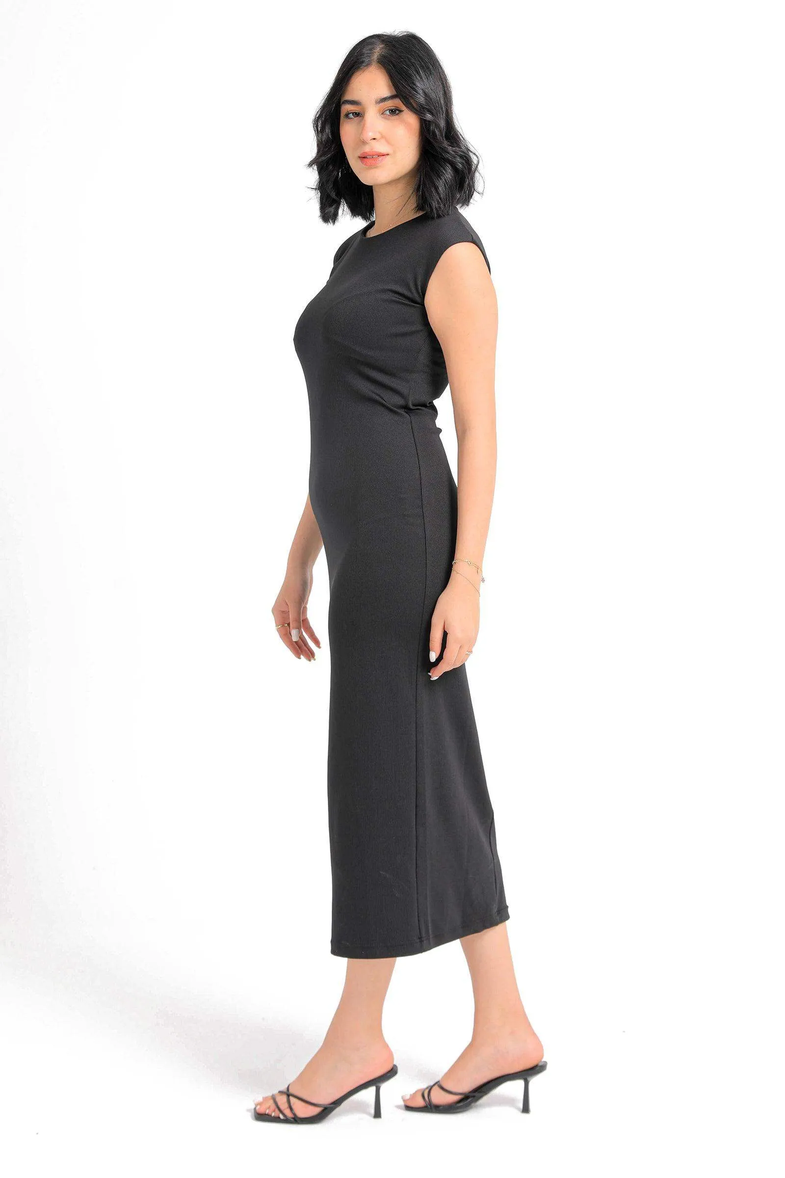 Jersey Sleeveless Midi Dress