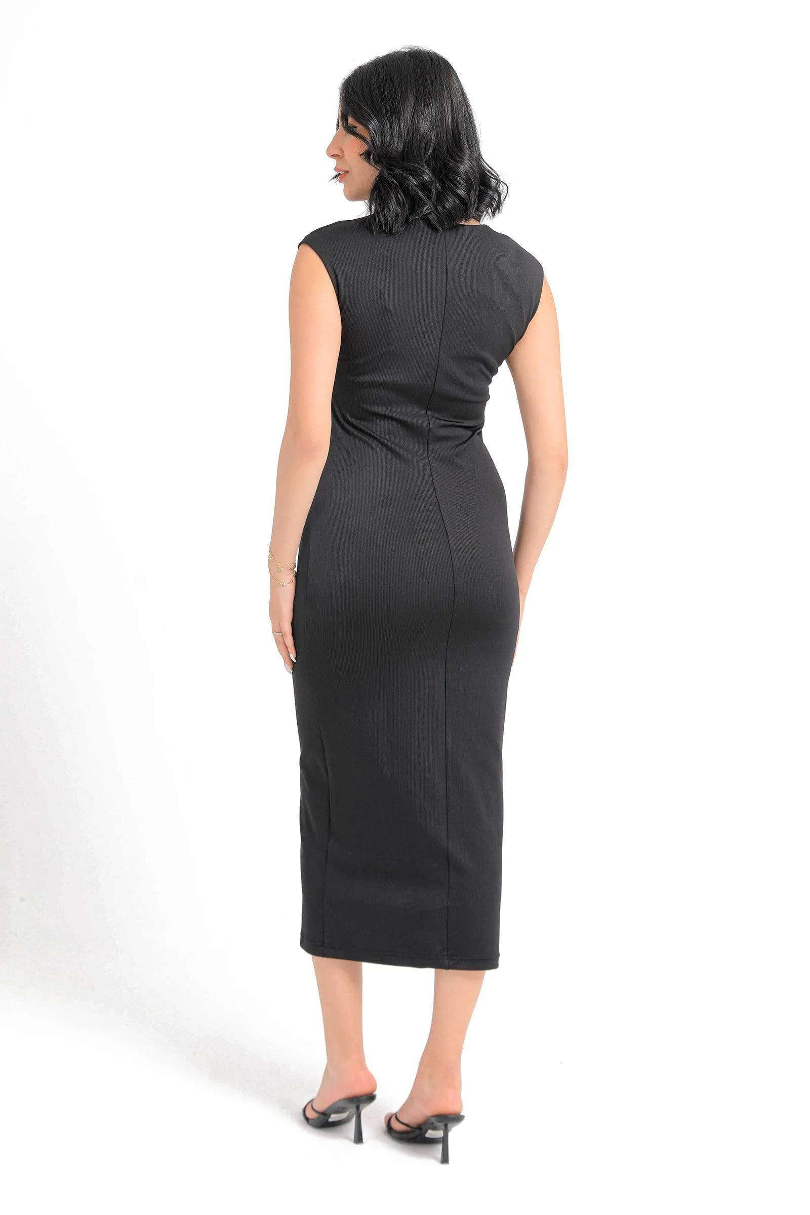 Jersey Sleeveless Midi Dress