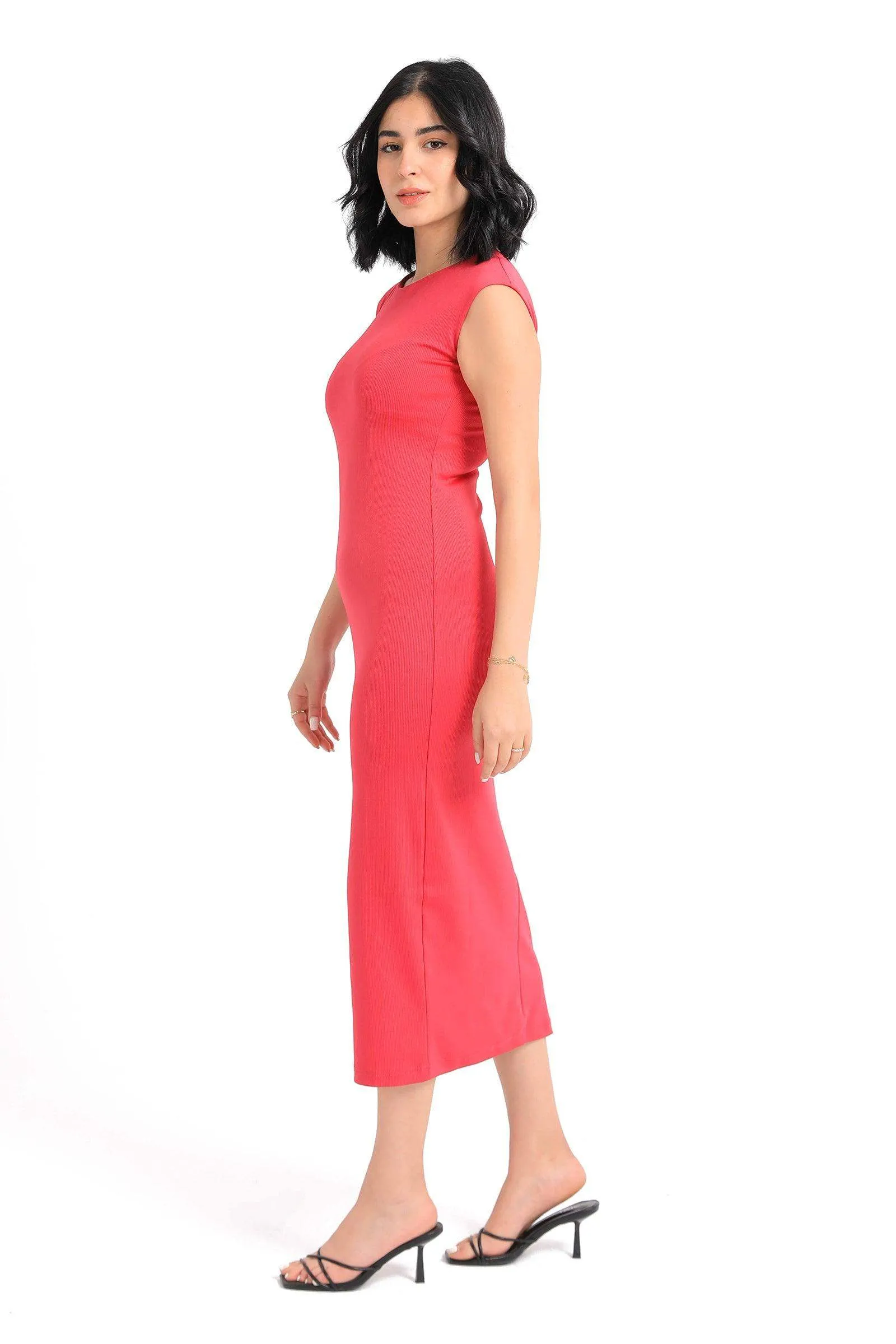 Jersey Sleeveless Midi Dress