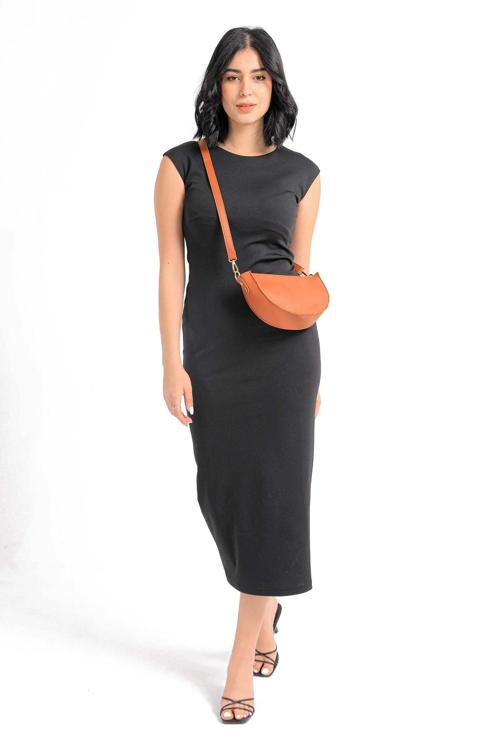 Jersey Sleeveless Midi Dress