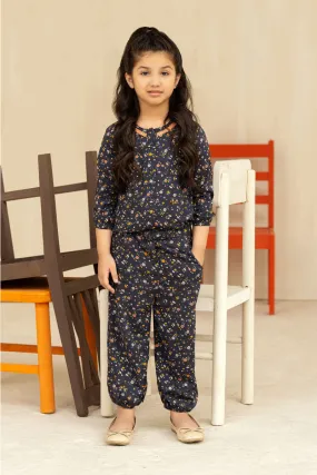 Jumpsuit Navy Blue MBK-W22-17