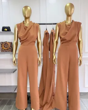 Just For Me Jumpsuit Camel