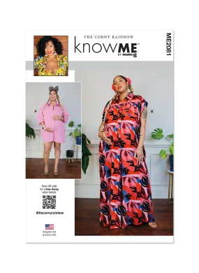 Know Me Pattern Me2081 Misses' Maternity Romper and Jumpsuit