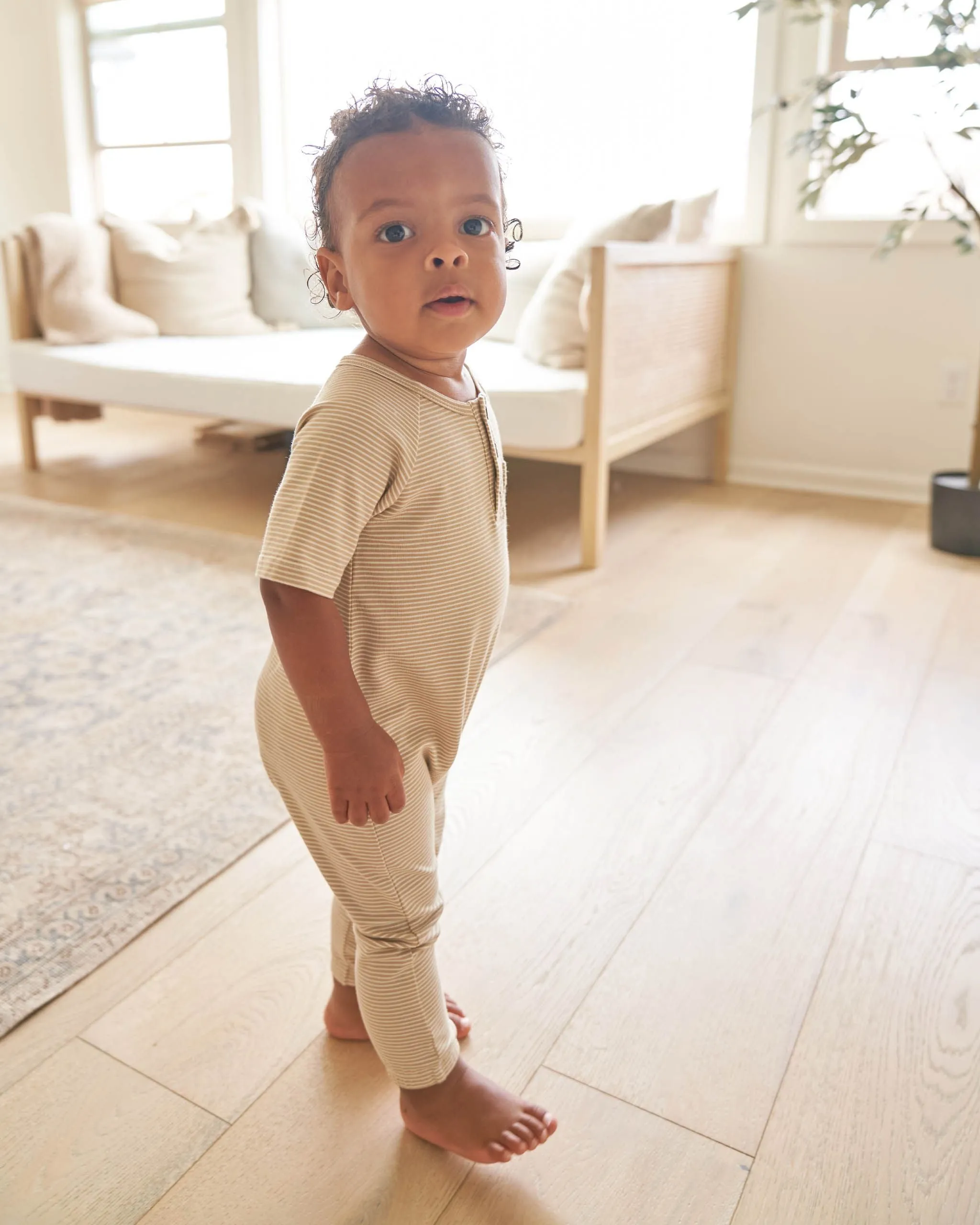 Latte Stripe Jumpsuit