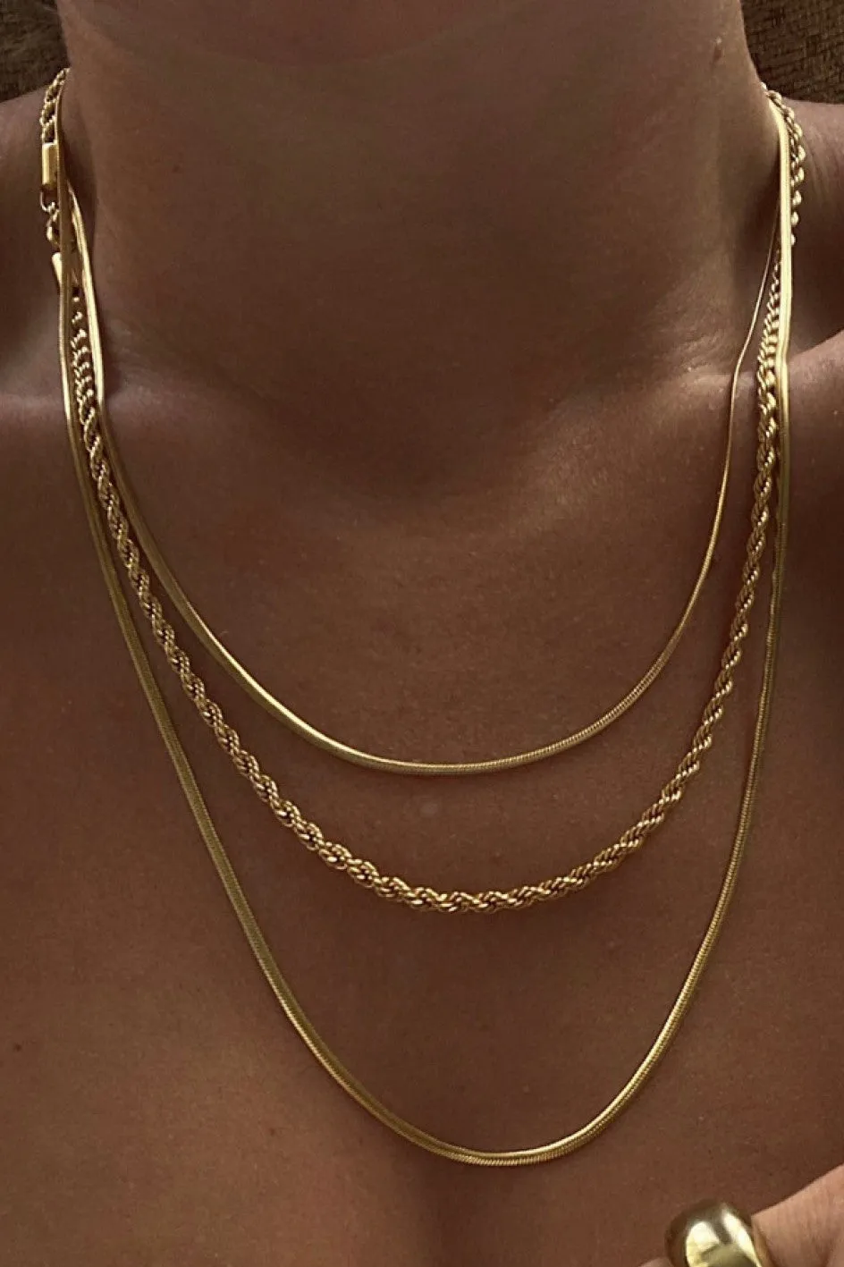 Layered 18K Dipped Necklace