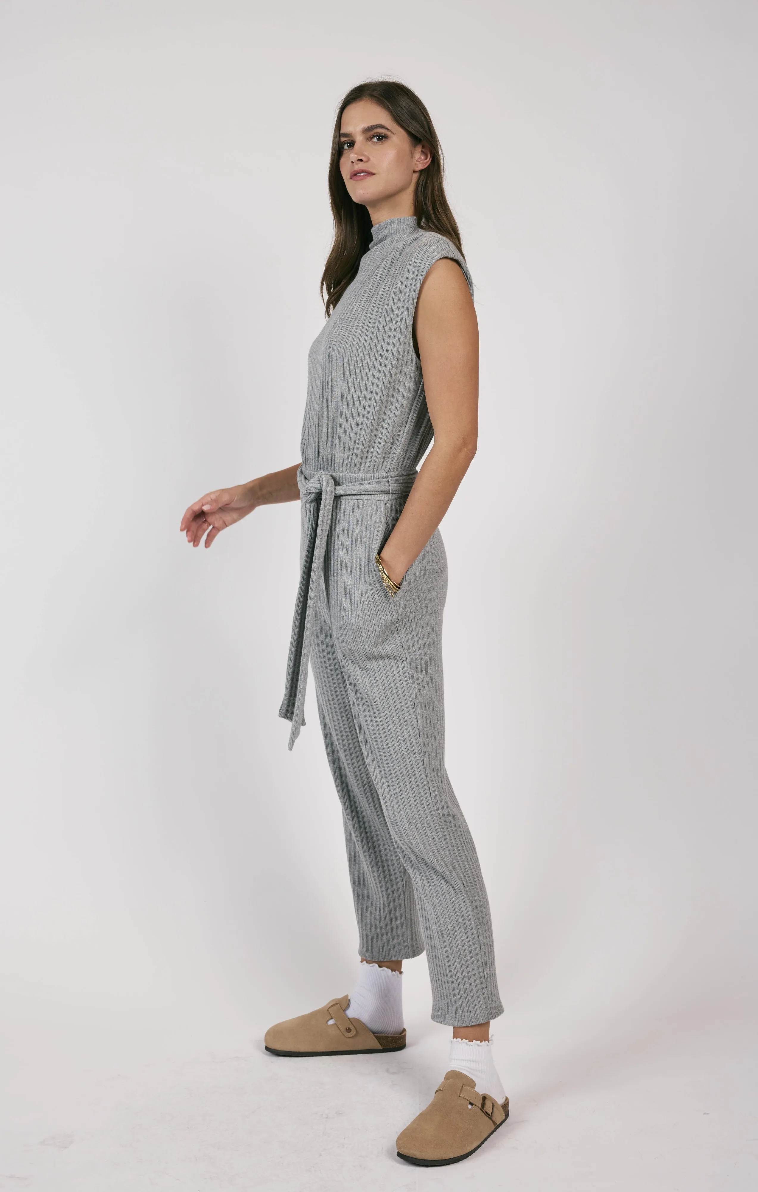 Less Is More Jumpsuit - Grey