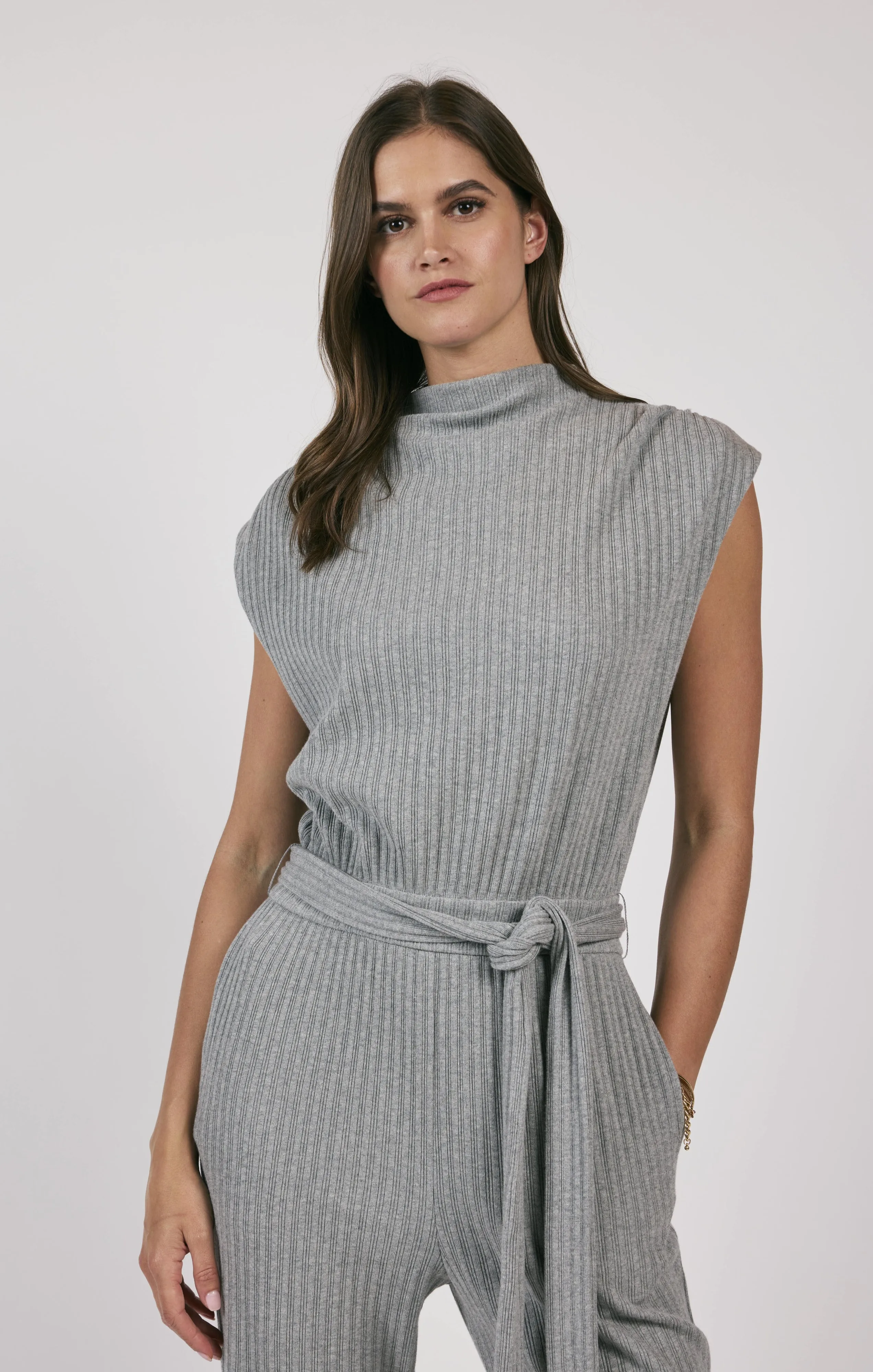 Less Is More Jumpsuit - Grey