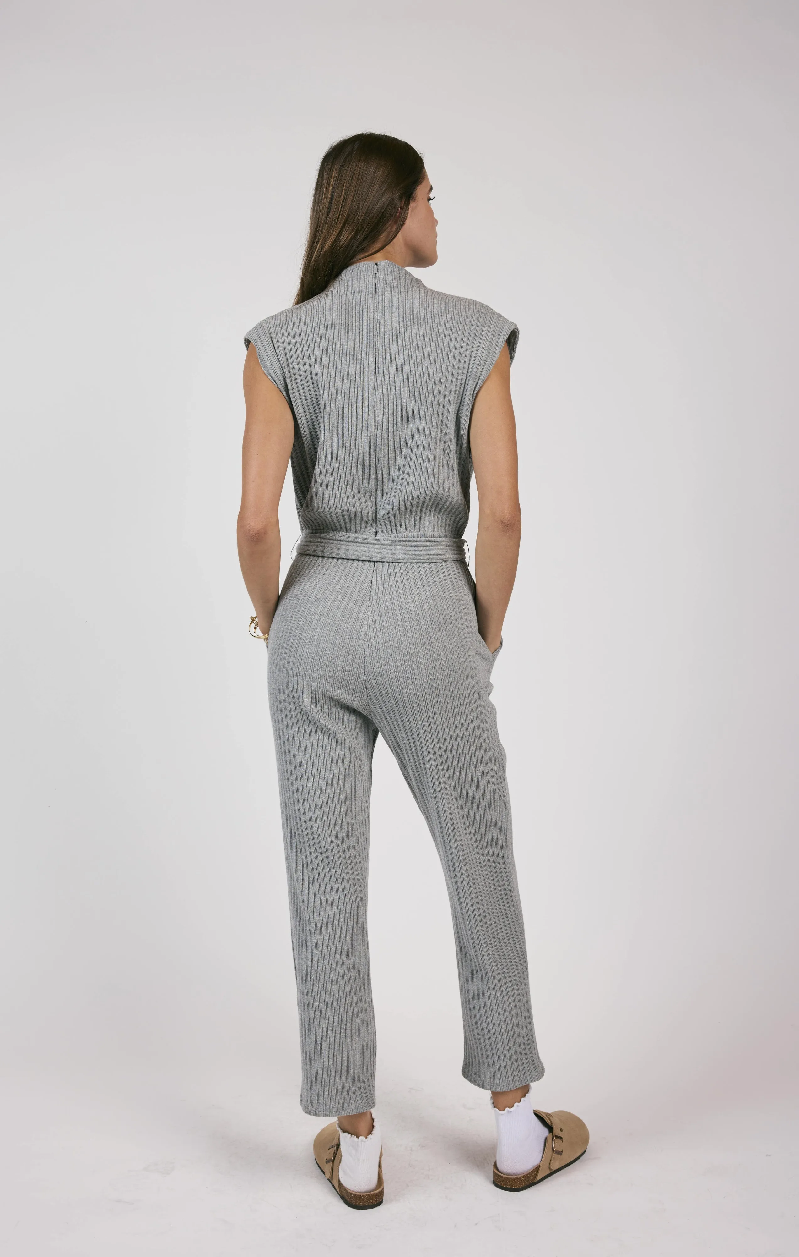 Less Is More Jumpsuit - Grey