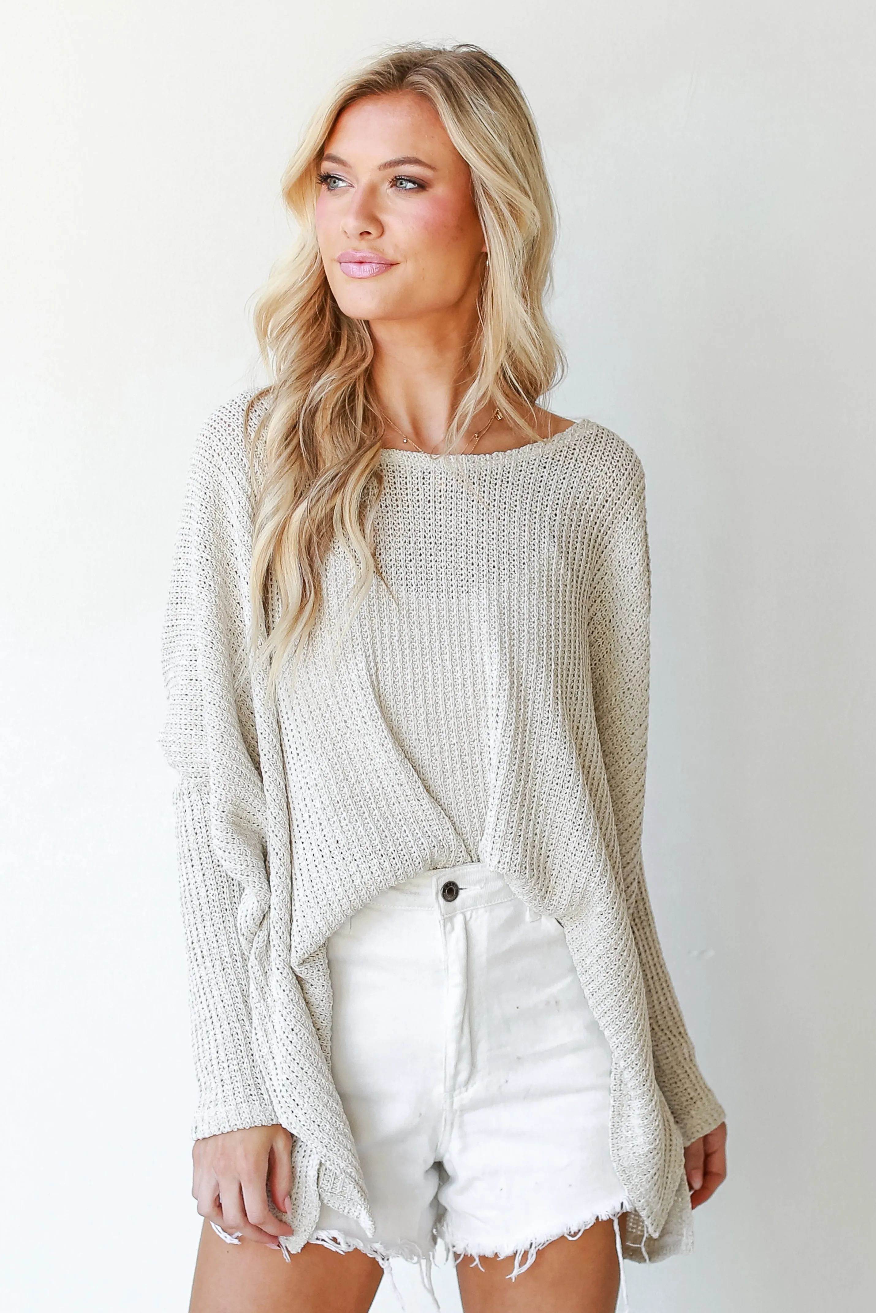 Let's Get Away Loose Knit Sweater