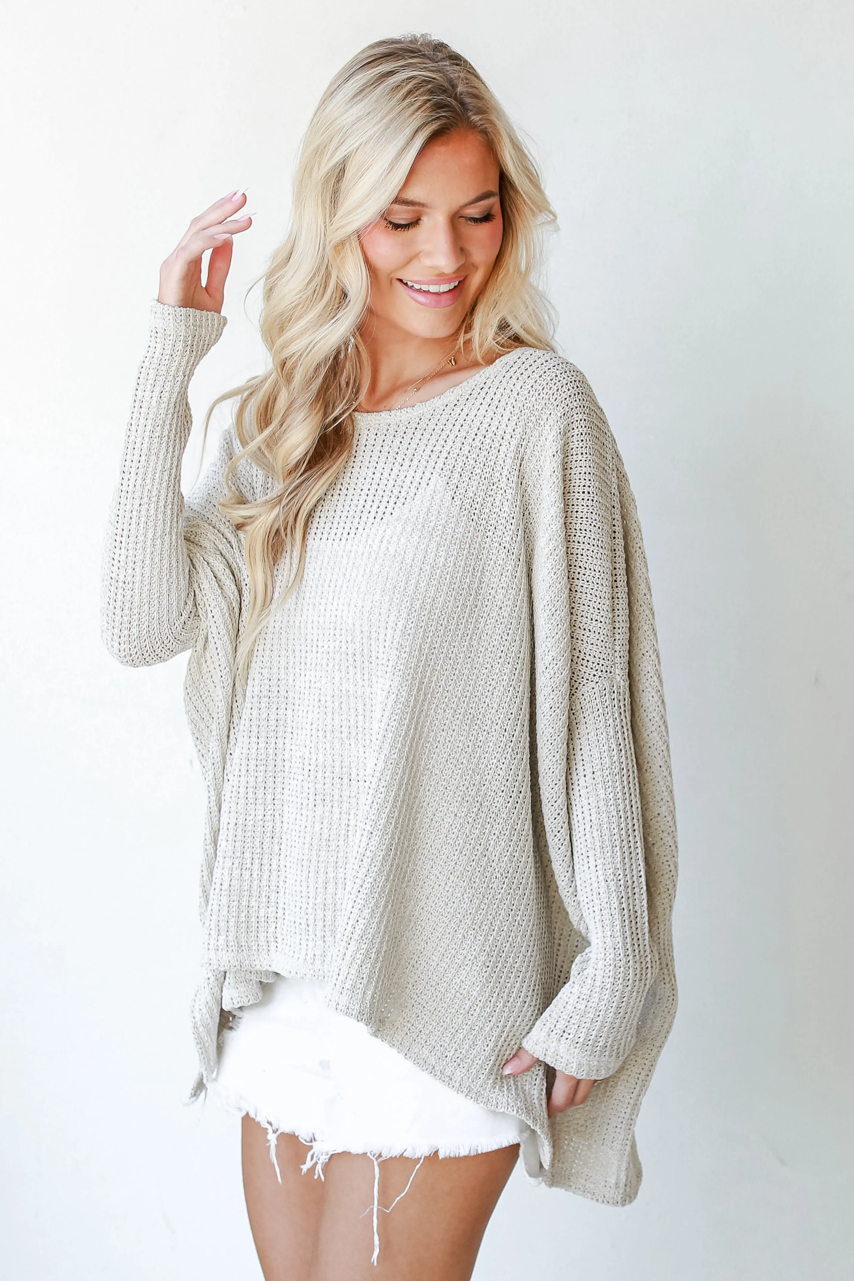 Let's Get Away Loose Knit Sweater