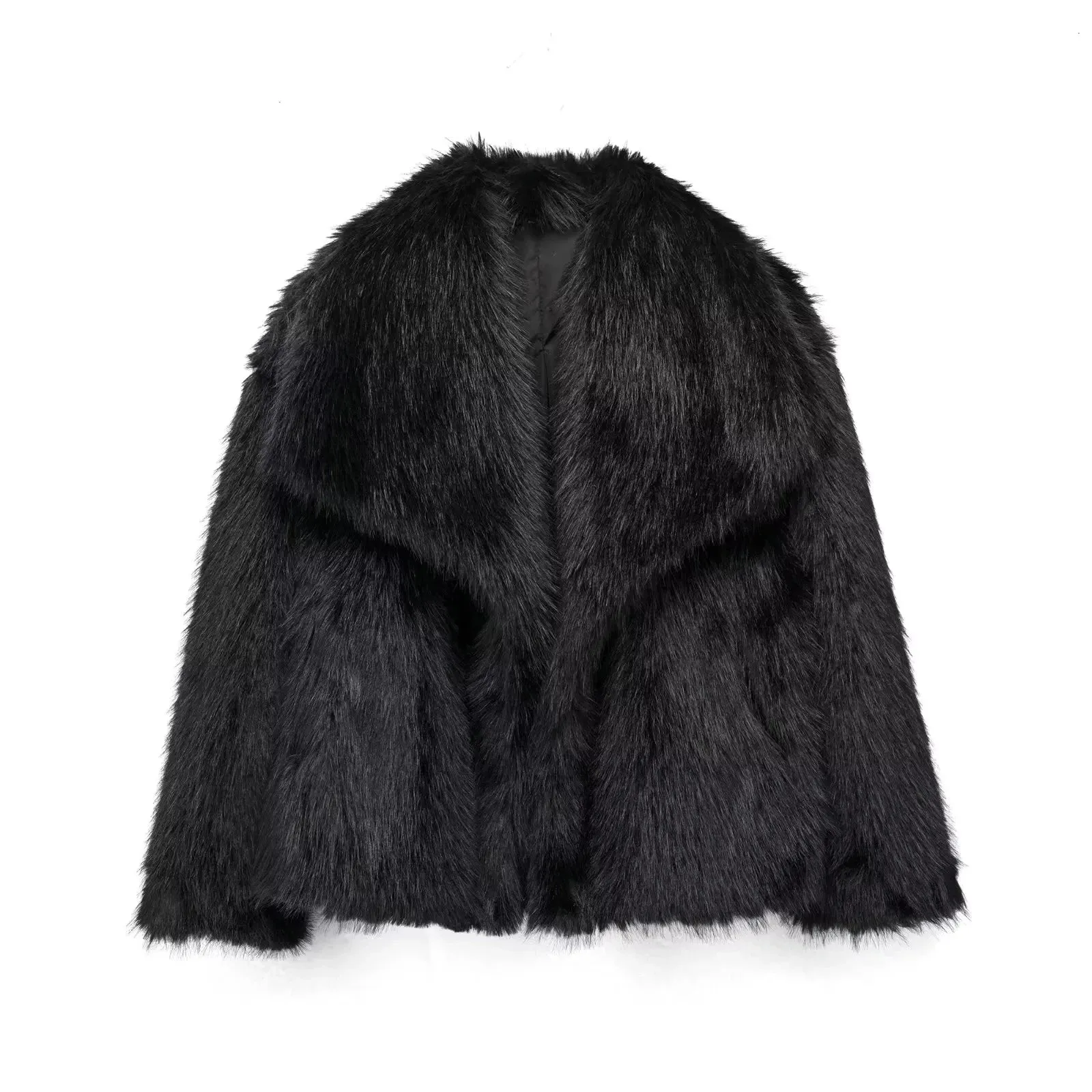 Luxurious Faux Fur Women's Coat