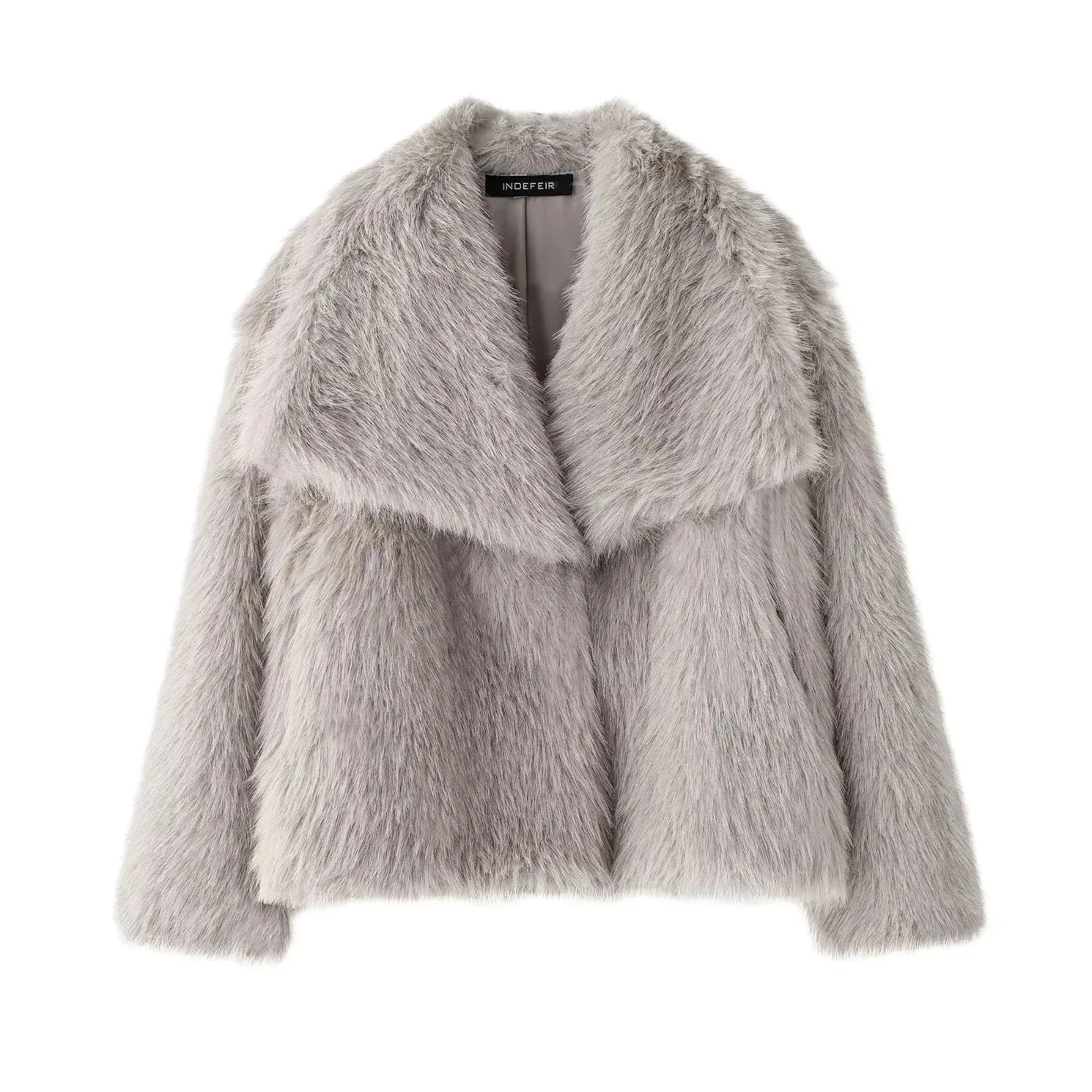 Luxurious Faux Fur Women's Coat