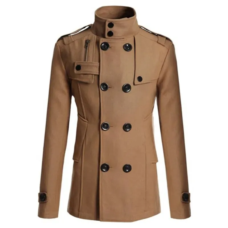 Luxury Wool Men's Overcoat