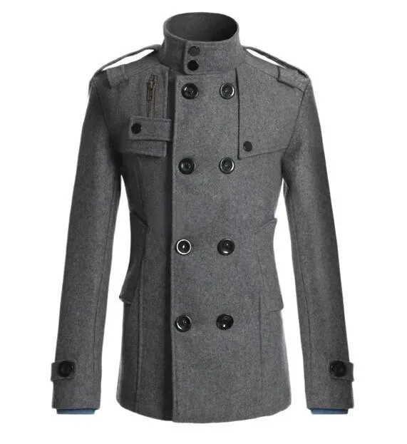 Luxury Wool Men's Overcoat