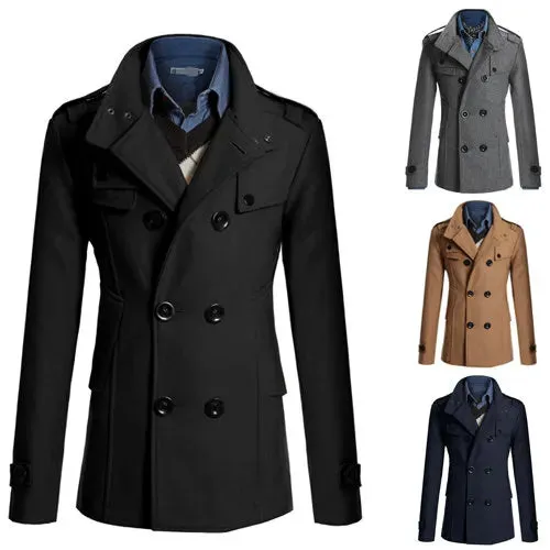 Luxury Wool Men's Overcoat