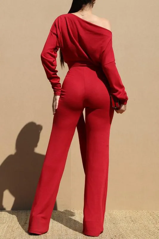 Marla Jumpsuit Red