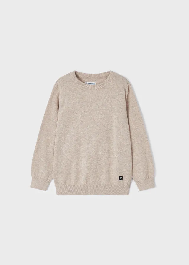 Mayoral Basic cotton jumper w/round