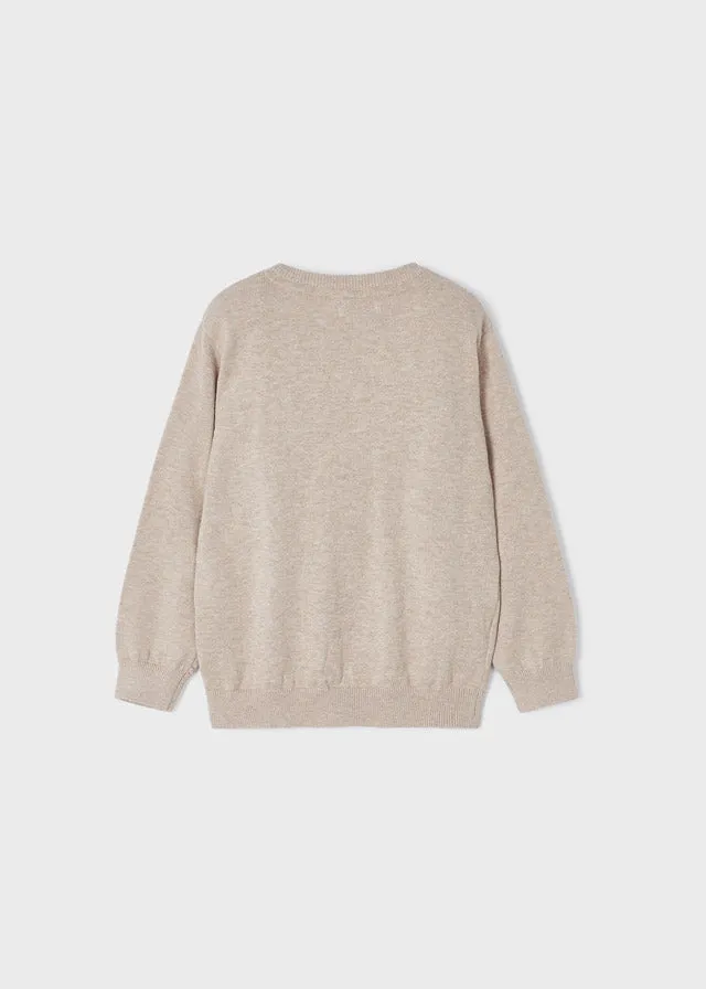 Mayoral Basic cotton jumper w/round