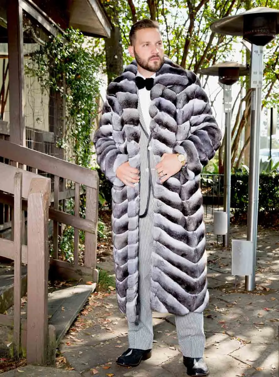 Men's Chinchilla Fur Coat