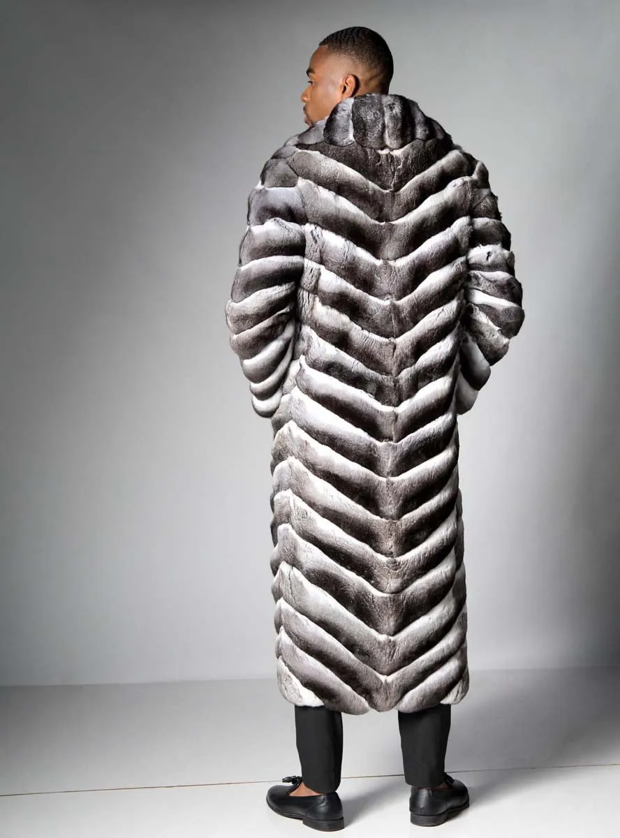 Men's Chinchilla Fur Coat