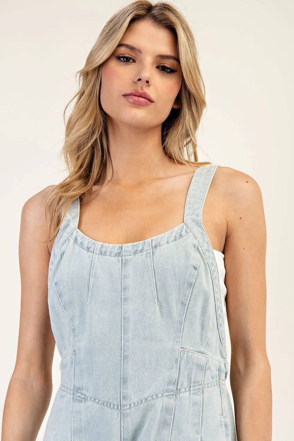 Mineral Washed Scoop Neck Jumpsuit