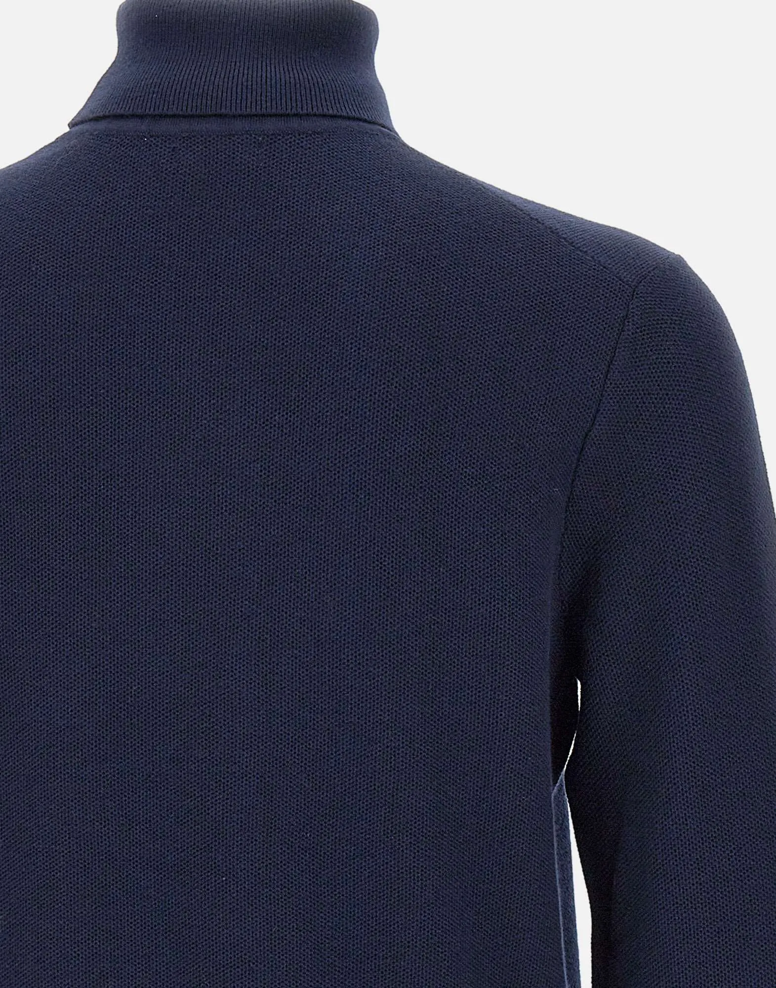 Navy Blue Turtleneck Sweater for Men