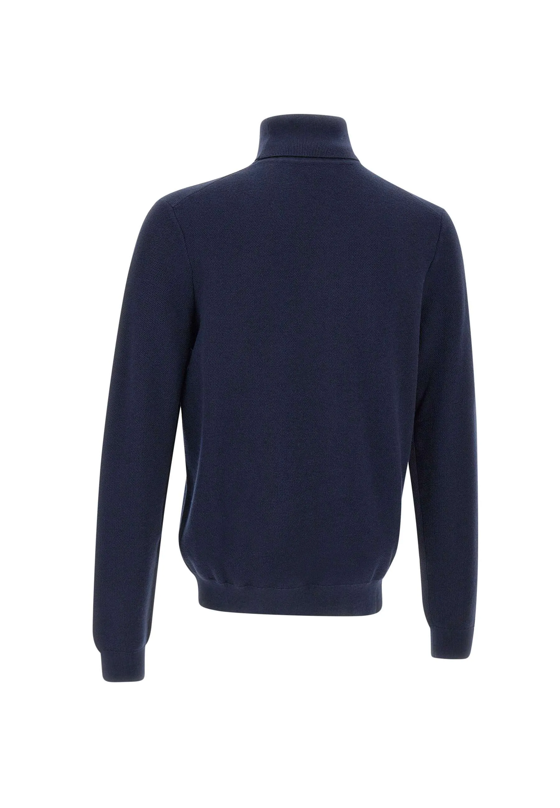 Navy Blue Turtleneck Sweater for Men