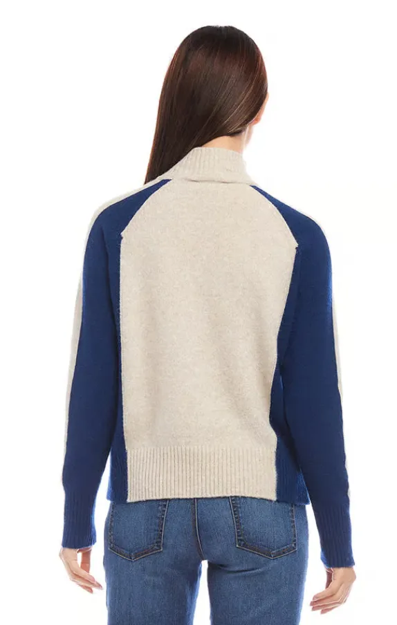 Navy Colorblock Sweater