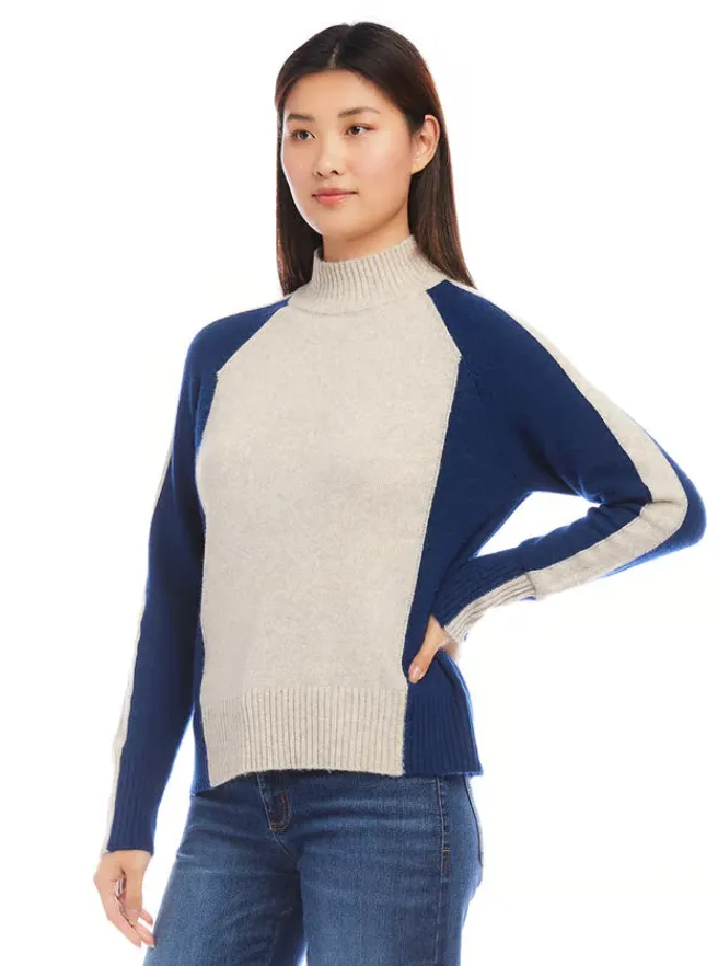 Navy Colorblock Sweater