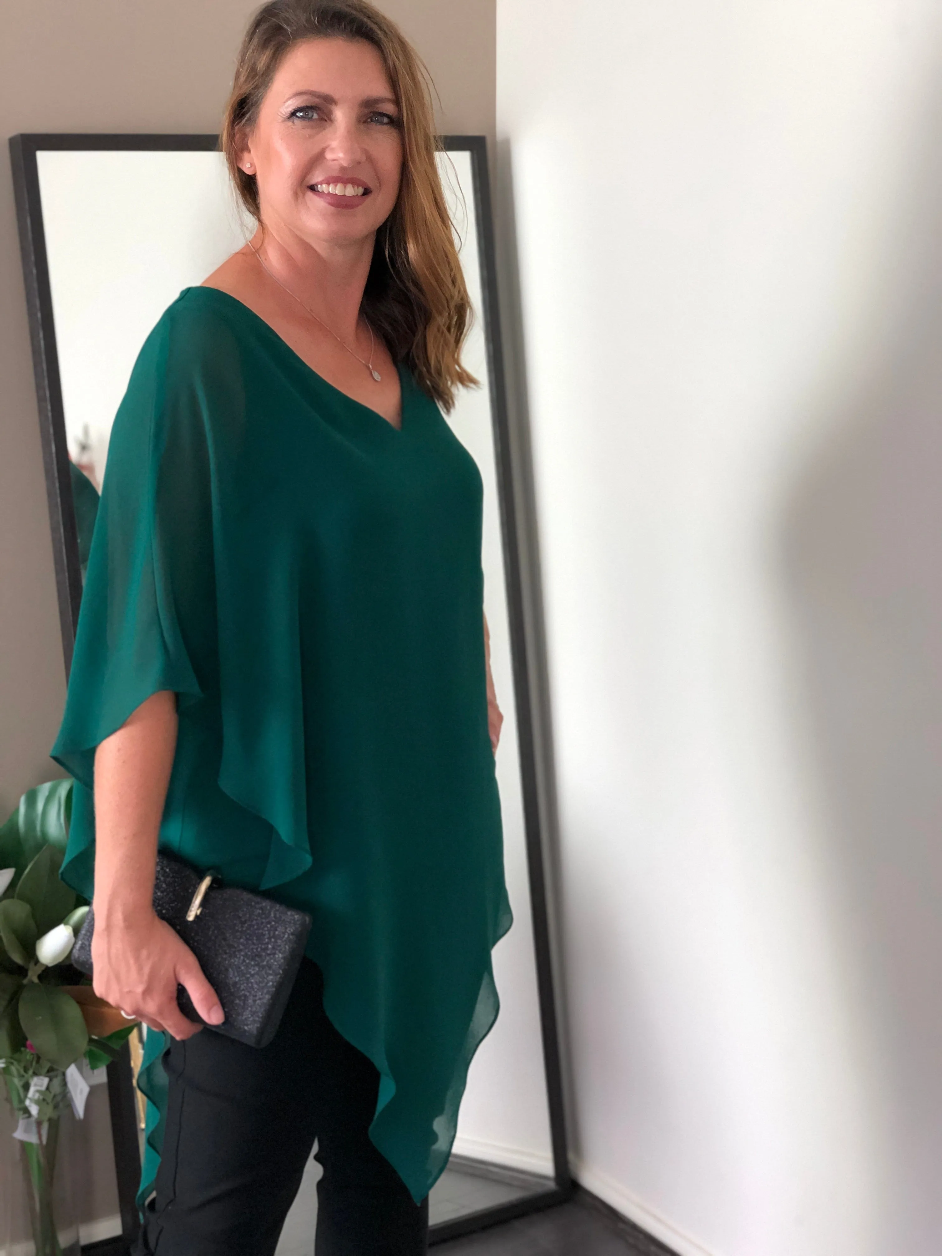 Nessa  Emerald Evening Top