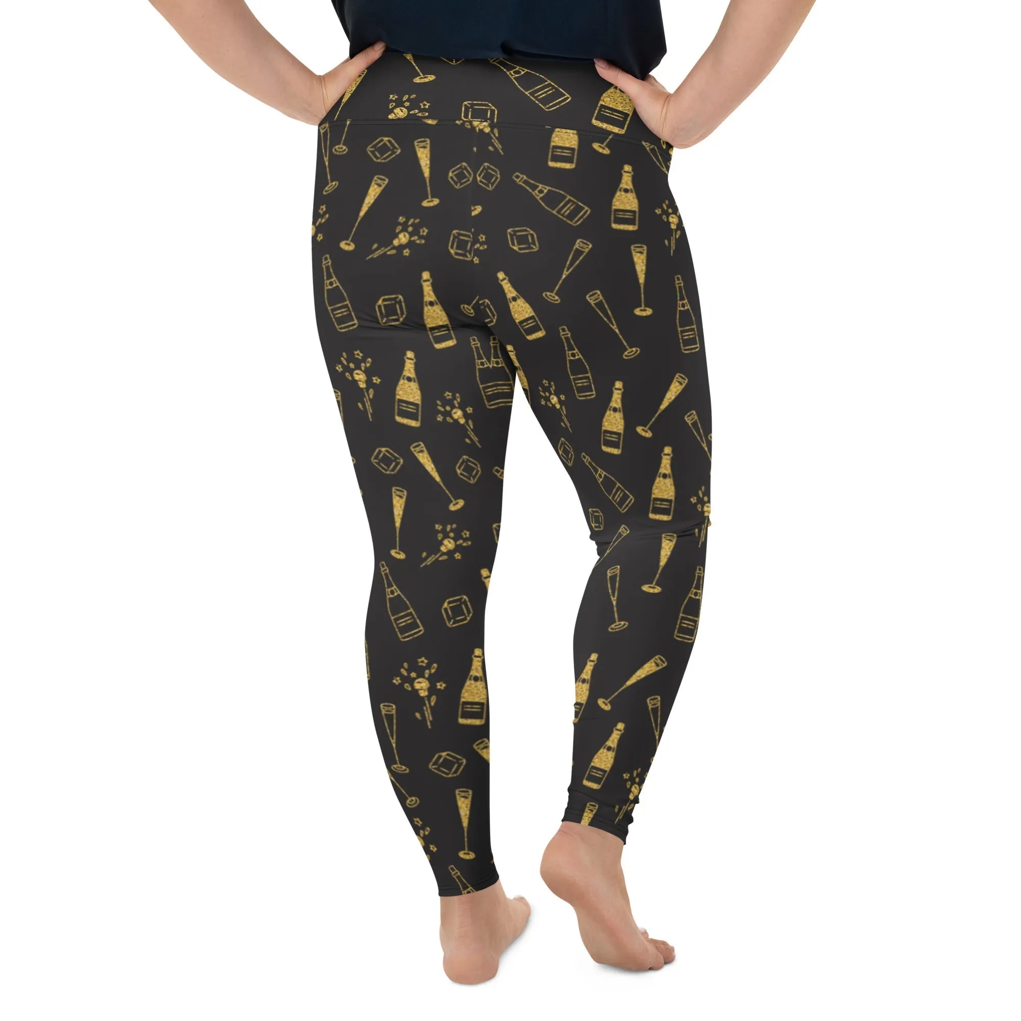 New Year Celebration Plus Size Leggings