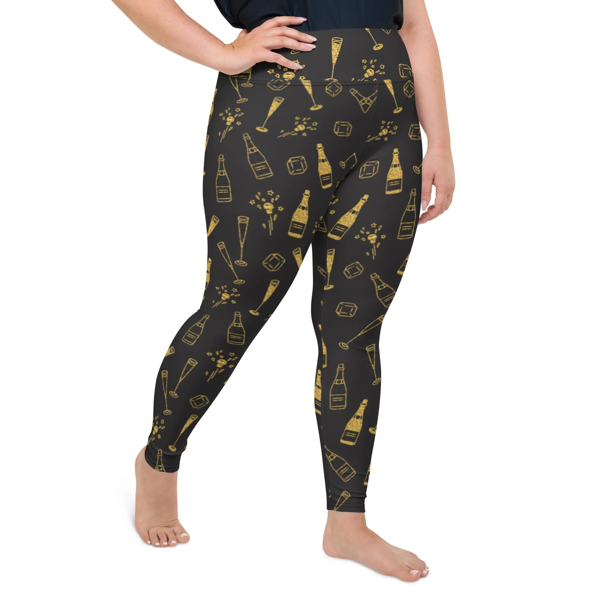 New Year Celebration Plus Size Leggings