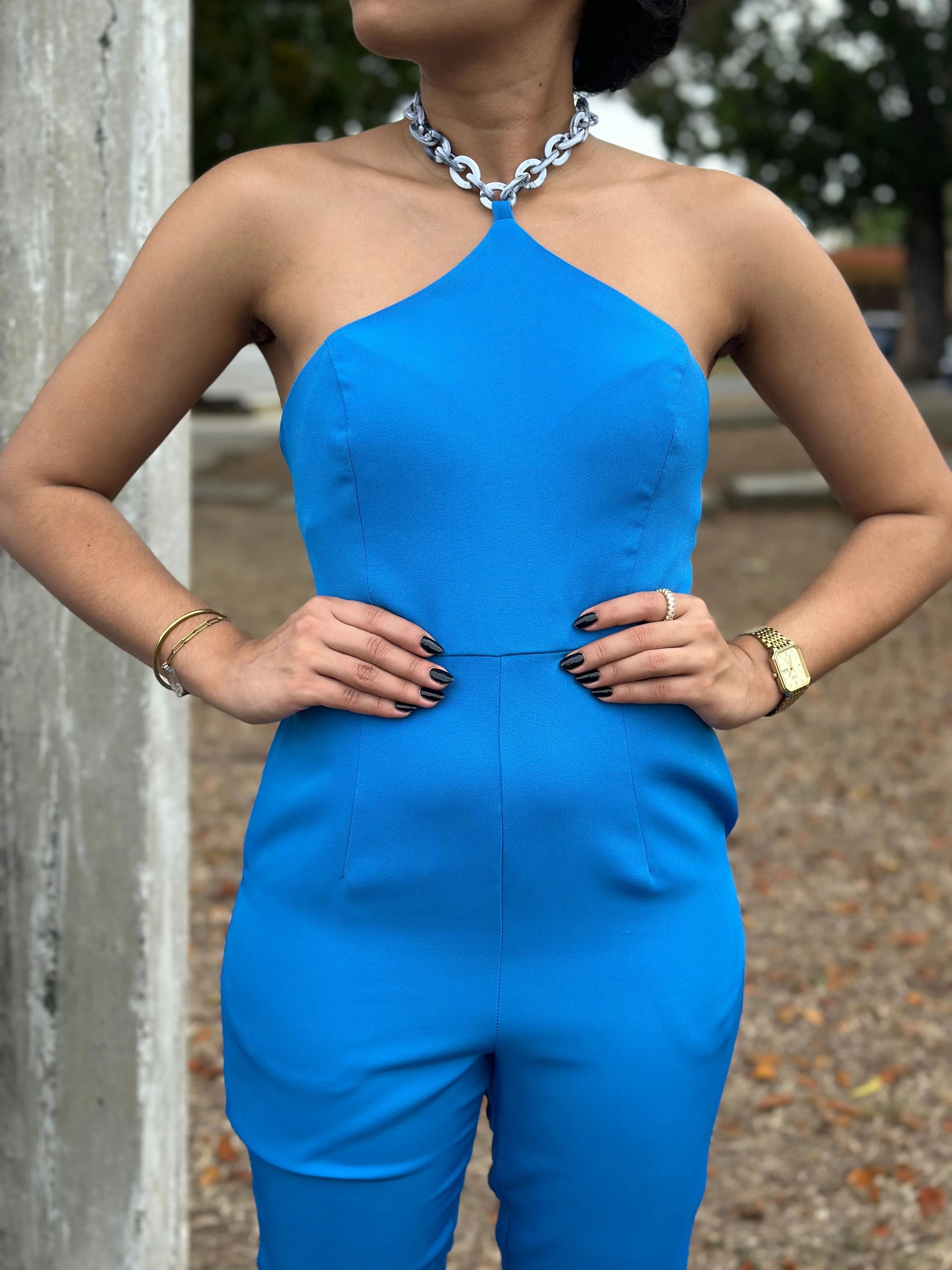 Ocean Blue Jumpsuit