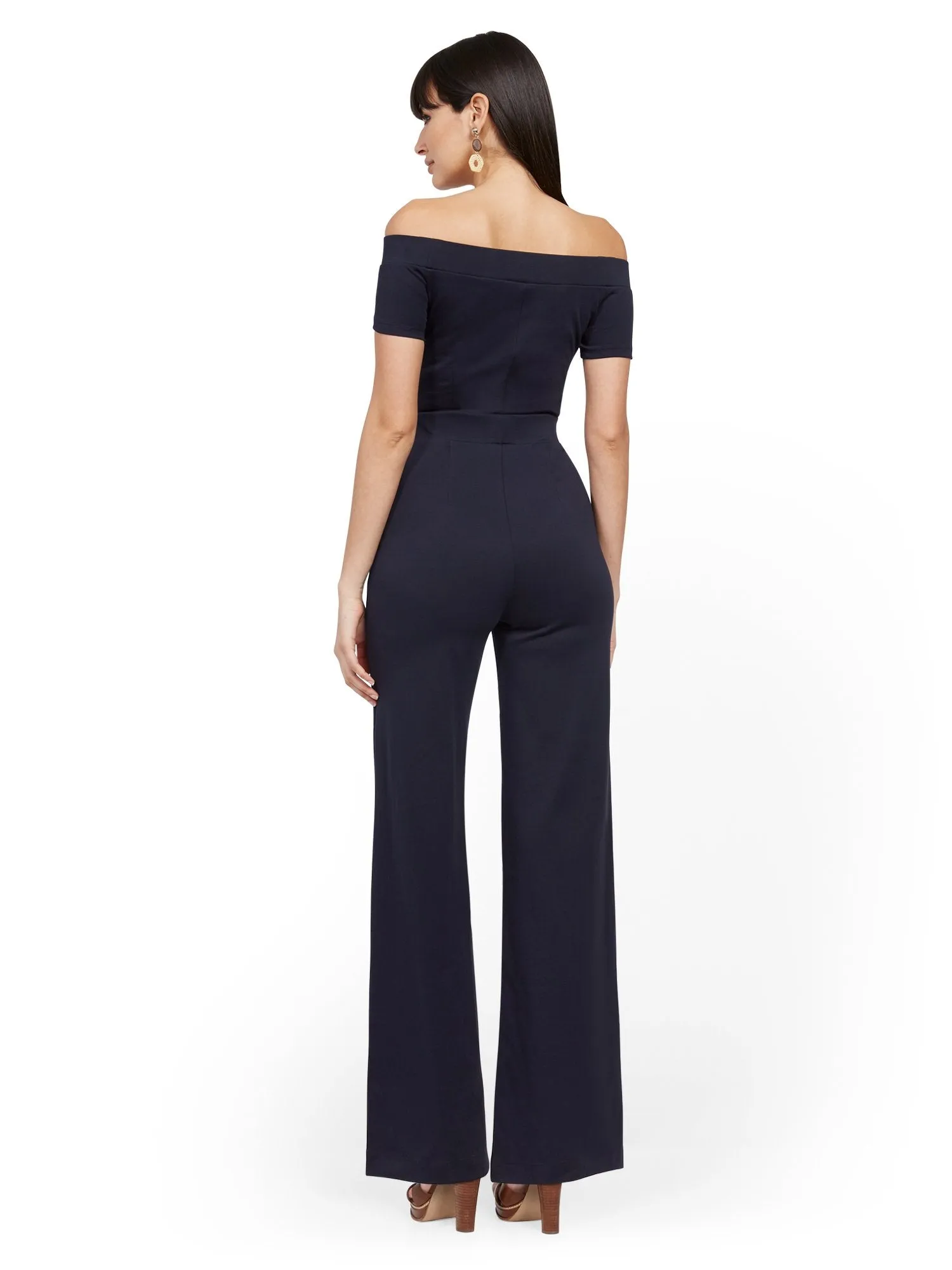 Off-The-Shoulder Cotton Jumpsuit