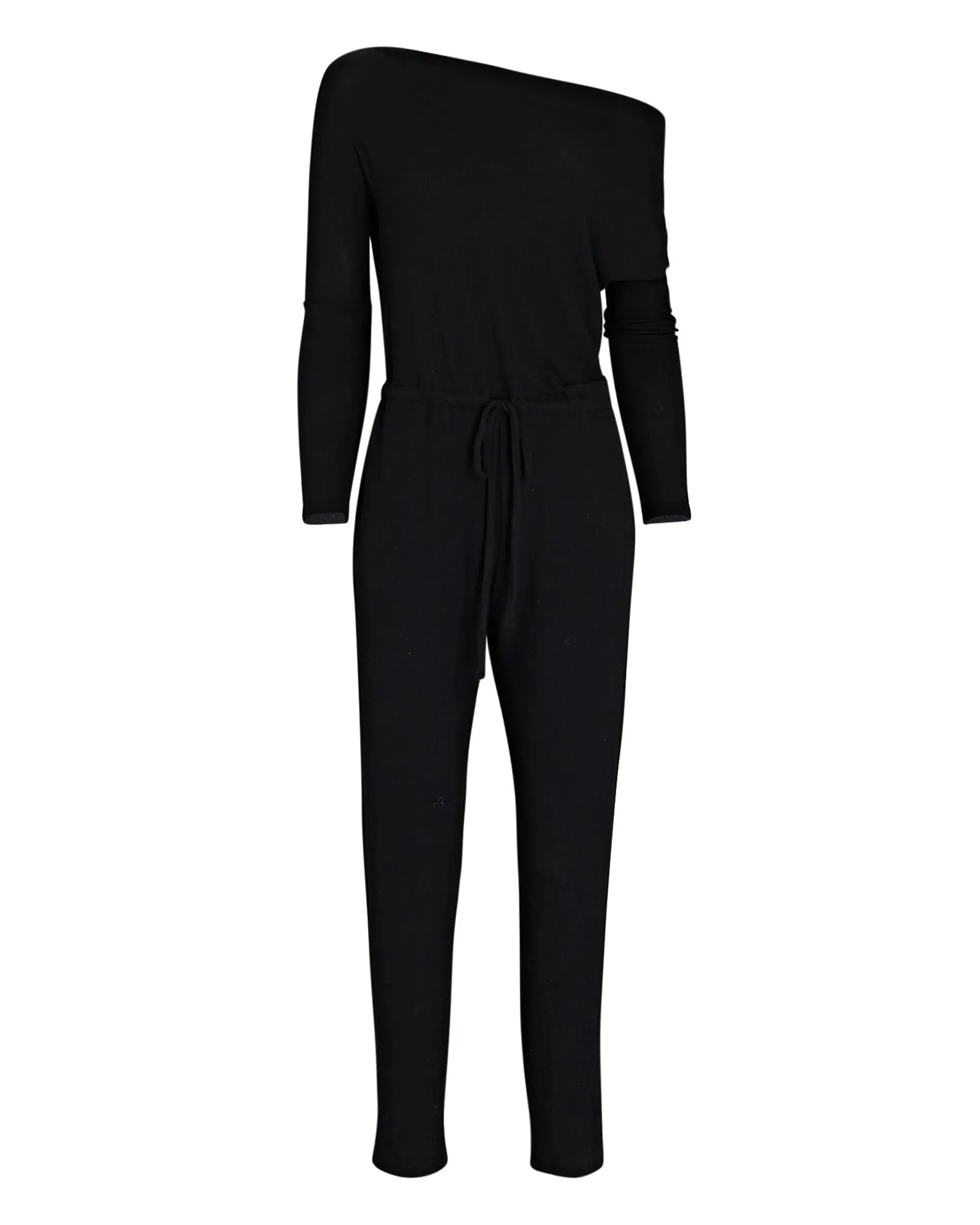 Off the Shoulder Jumpsuit - Black