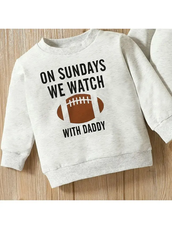 On Sunday's We Watch Football With Daddy Romper