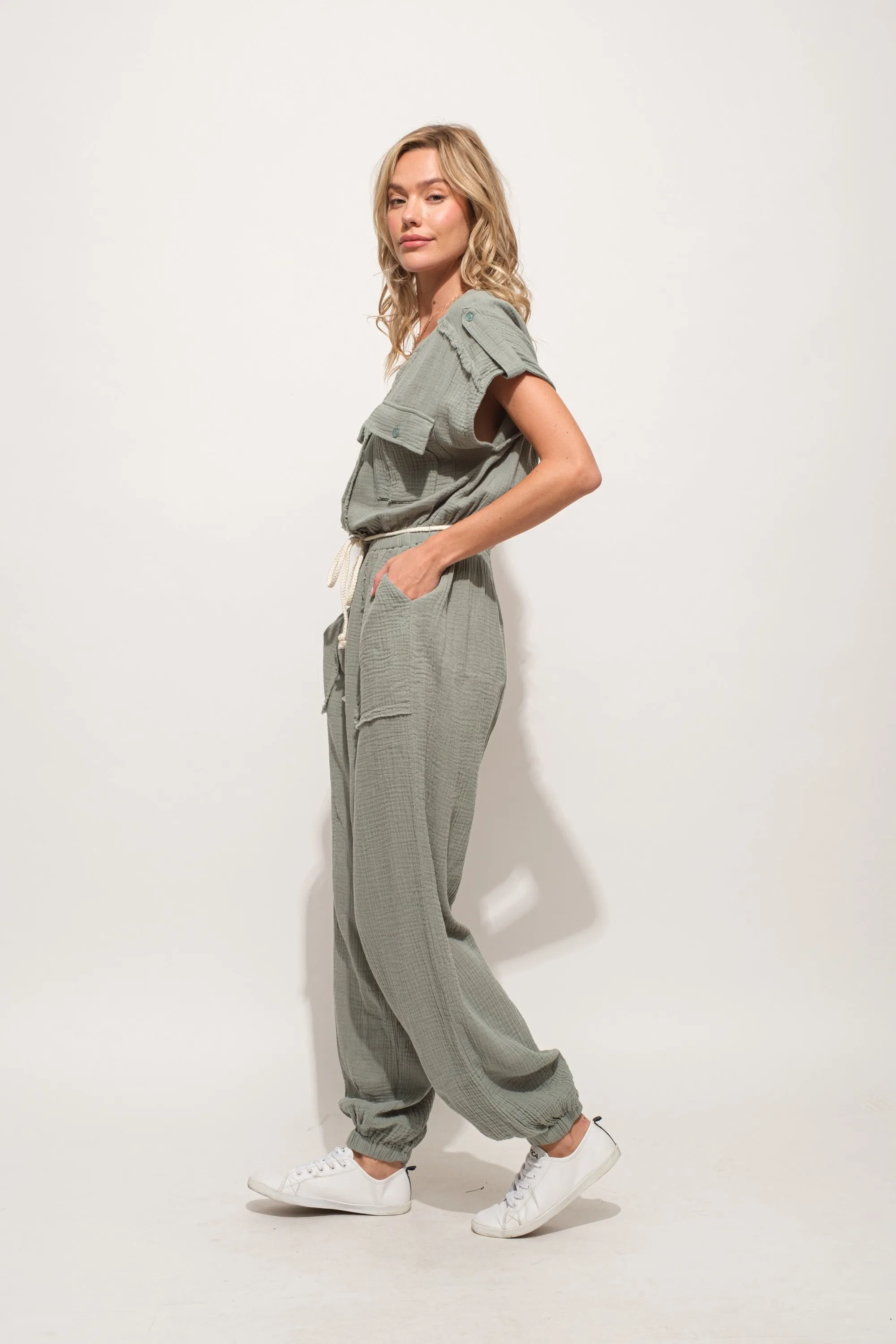 One More Time Utility Jumpsuit