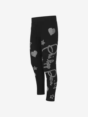 Philipp Plein Girls Heart & Star Leggings