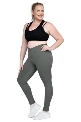 Plus Size V Waist Full Length Leggings